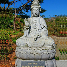 sitting kwan yin stone sculptures